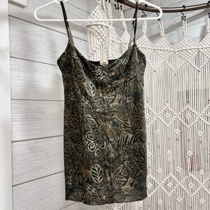 Women’s XS Wilfred Tank Top Aritzia Tribal Tropical Print